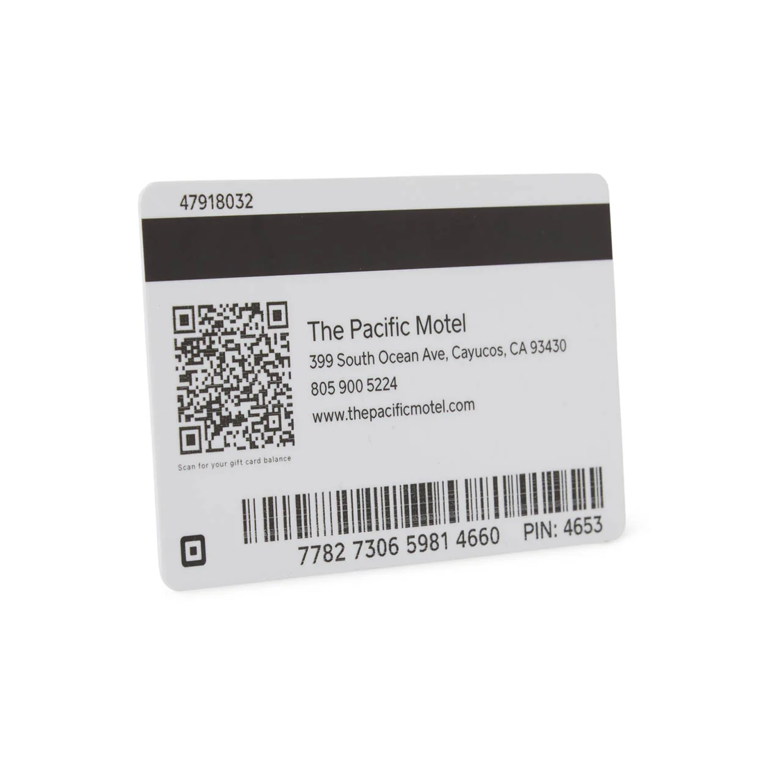 THE PACIFIC MOTEL $100 GIFT CARD