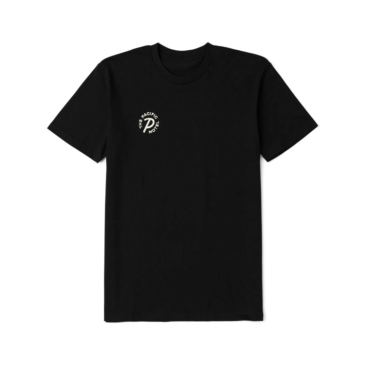 PACIFIC MOTEL SHORT SLEEVE BLACK T-SHIRT